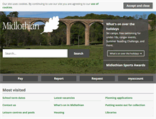 Tablet Screenshot of midlothian.gov.uk
